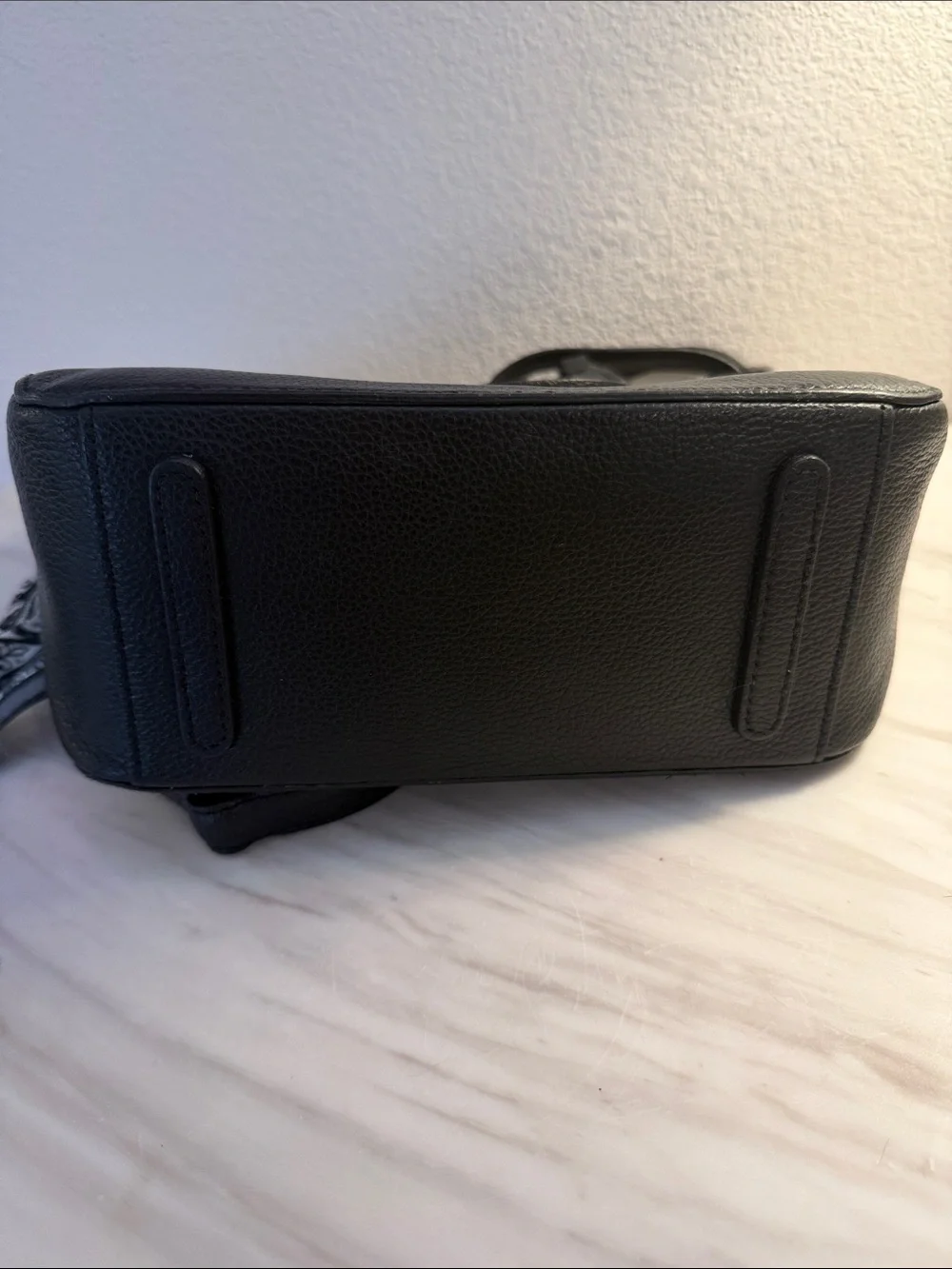 Brighton Black Crossbody with Black & White Removable Accent Pocket Flap